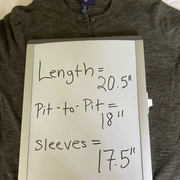 Dark olive cardigan - Picture 3 of 8